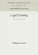Legal thinking : its limits and tensions /