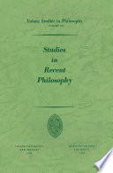 Studies in Recent Philosophy /