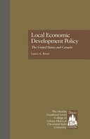 Local economic development policy in the United States and Canada /