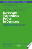 European Technology Policy in Germany : The Impact of European Community Policies upon Science and Technology in Germany /