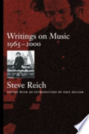 Writings on music, 1965-2000 /