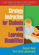 Strategy instruction for students with learning disabilities /