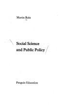 Social science and public policy /