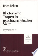 Rhetorische Tropen in psychoanalytischer Sicht : Stilstudien zur Sprache Prosper Mérimées /