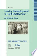 Leaving unemployment for self-employment : an empirical study /