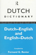 Dutch dictionary : Dutch-English, English-Dutch /