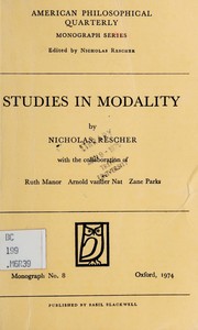 Studies in modality /