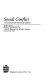 Social conflict : a conceptual and theoretical analysis /