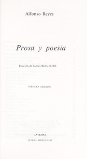 Prosa y poesia /