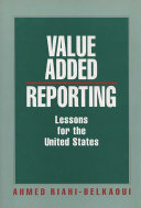 Value added reporting : lessons for the United States /