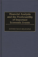 Financial analysis and the predictability of important economic events /