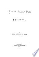 Edgar Allan Poe ; a memorial volume /