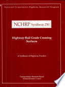 Highway-rail grade crossing surfaces /