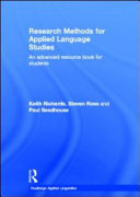 Research methods for applied language studies /