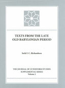 Texts from the late Old Babylonian period /