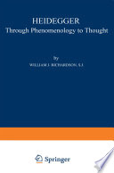 Heidegger : through phenomenology to thought, /