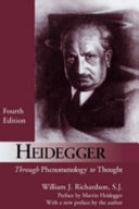 Heidegger : through phenomenology to thought /