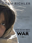 What we talk about when we talk about war /