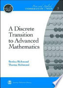 A discrete transition to advanced mathematics /