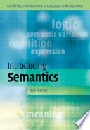 Introducing semantics /