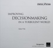 Improving Decisionmaking in a Turbulent World /