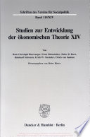 Johann Heinrich von Thünen als Wirtschaftstheoretiker. Studien zur Entwicklung der ökonomischen Theorie XIV.