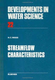 Streamflow characteristics /