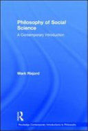 Philosophy of social science : a contemporary introduction /