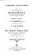 Cursory criticisms on the edition of Shakespeare published by Edmond Malone. : Together with A letter to the Rev. Richard Farmer, D.D., relative to the edition of Shakspeare published in 1790, and some late criticisms on that work /