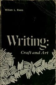Writing, craft and art /