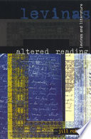 Altered reading : Levinas and literature /