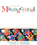 Fundamentals of management : essential concepts and applications /