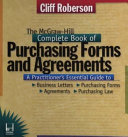 The McGraw-Hill complete book of purchasing forms and agreements /