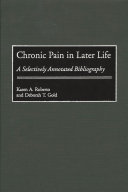 Chronic pain in later life : a selectively annotated bibliography /