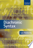 Diachronic syntax /