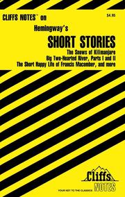 Hemingway's short stories : notes /