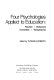 Four psychologies applied to education: Freudian, behavioral, humanistic, transpersonal /