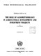The role of agrometeorology in agricultural development and investment projects /