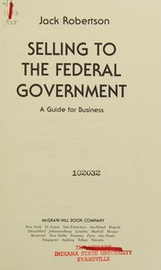 Selling to the Federal Government : a guide for business /