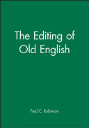 The editing of Old English /