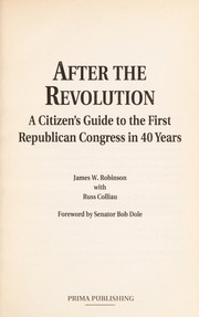 After the revolution : a citizen's guide to the first Republican Congress in 40 years /