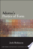 Adorno's poetics of form /