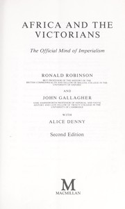 Africa and the Victorians : the official mind of imperialism /