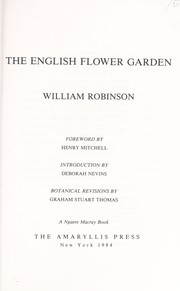 The English flower garden /