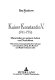 Kaiser Konstantin V. (741-775) : materialen zu seinem leben und Nachleben /