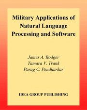 Military applications of natural language processing and software /