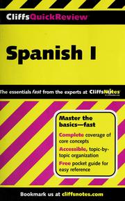 CliffsQuickReview Spanish I /