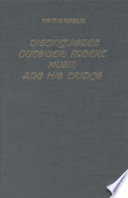 Distinguished outsider : Robert Musil and his critics /