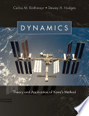 Dynamics : theory and application of Kane's method /