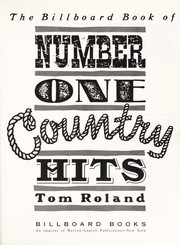 The Billboard book of number one country hits /